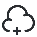 Cloud Plus SVG Icon